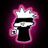 Chibi Gojo Holding A Onigiri RGB Neon Sign - Image 6