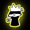 Chibi Gojo Holding A Onigiri RGB Neon Sign - Image 5