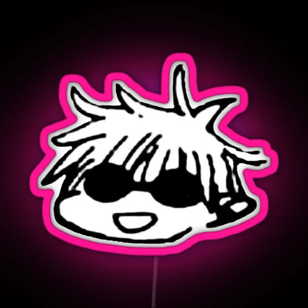 Chibi Gojo Satoru Jjk RGB Neon Sign
