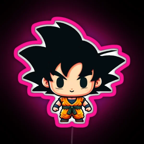 Chibi Goku RGB Neon Sign