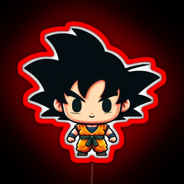 Chibi Goku RGB Neon Sign