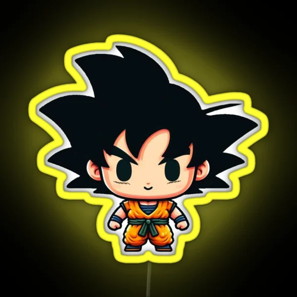 Chibi Goku RGB Neon Sign