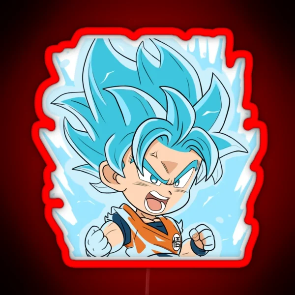 Chibi Goku RGB Neon Sign