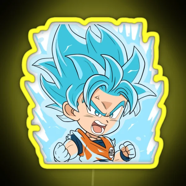 Chibi Goku RGB Neon Sign