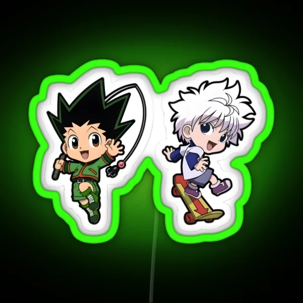 Chibi Hunters RGB Neon Sign