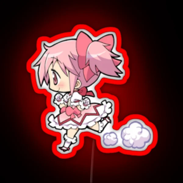 Chibi Madoka Puella Magi Madoka Magica RGB Neon Sign