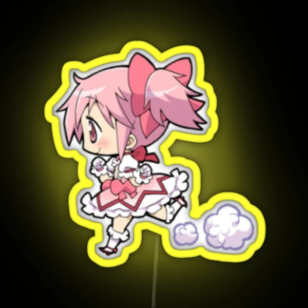 Chibi Madoka Puella Magi Madoka Magica RGB Neon Sign