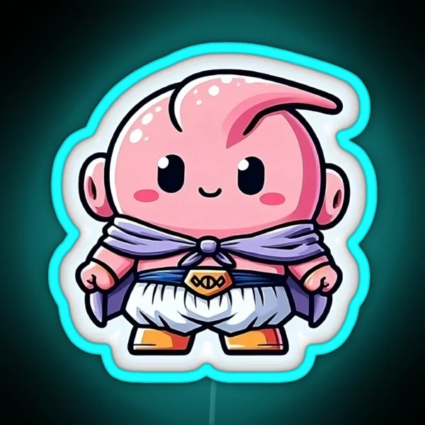 Chibi Majin Buu RGB Neon Sign