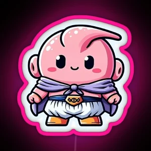 Chibi Majin Buu RGB Neon Sign