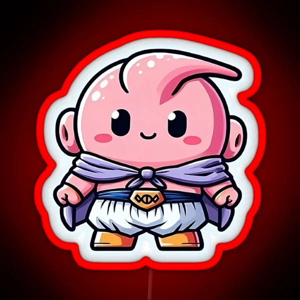 Chibi Majin Buu RGB Neon Sign