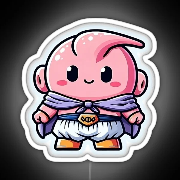 Chibi Majin Buu RGB Neon Sign