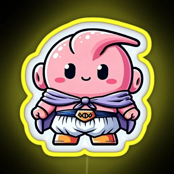 Chibi Majin Buu RGB Neon Sign