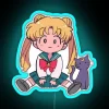 Chibi Moon Sailor And Cat RGB Neon Sign - Image 3