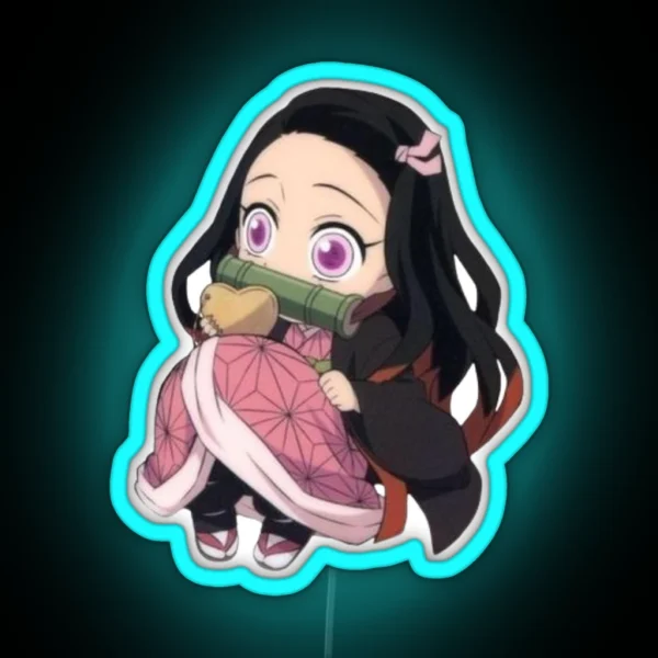 Chibi Nezuko RGB Neon Sign