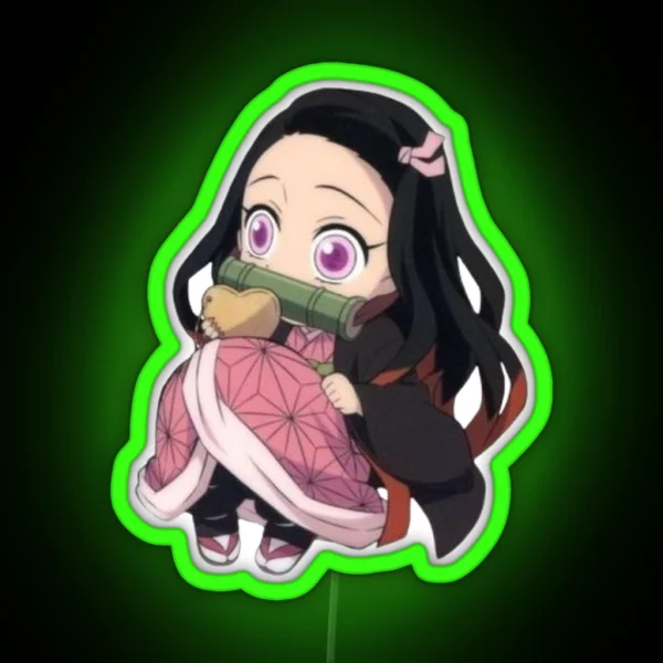 Chibi Nezuko RGB Neon Sign