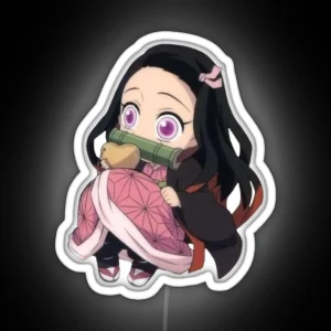 Chibi Nezuko RGB Neon Sign