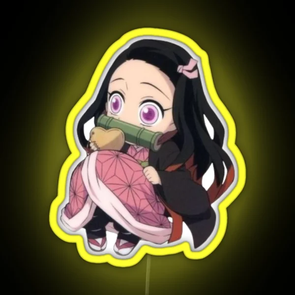 Chibi Nezuko RGB Neon Sign