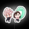 Chibi Okarun And Ayase RGB Neon Sign