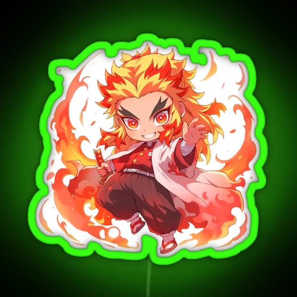 Chibi Rengoku RGB Neon Sign