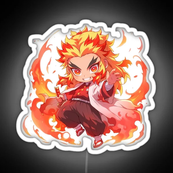 Chibi Rengoku RGB Neon Sign