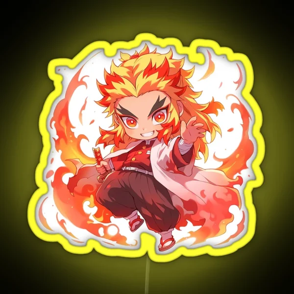 Chibi Rengoku RGB Neon Sign