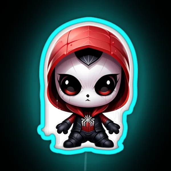 Chibi Spider RGB Neon Sign