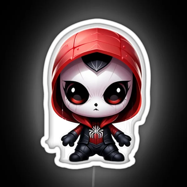 Chibi Spider RGB Neon Sign