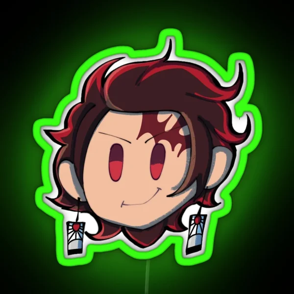 Chibi Tanjiro Kamado RGB Neon Sign