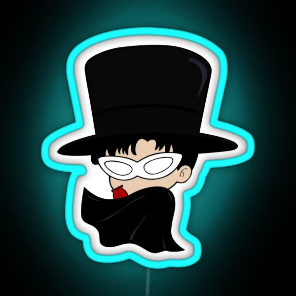 Chibi Tuxedo Mask Tuxedo Kamen RGB Neon Sign
