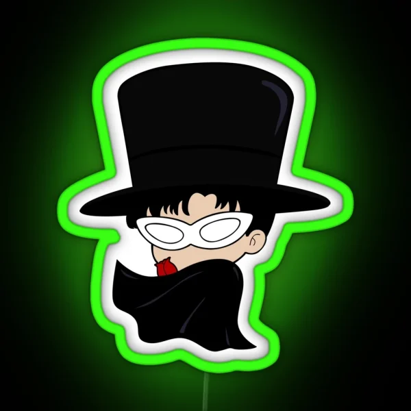 Chibi Tuxedo Mask Tuxedo Kamen RGB Neon Sign