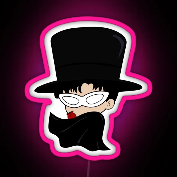 Chibi Tuxedo Mask Tuxedo Kamen RGB Neon Sign