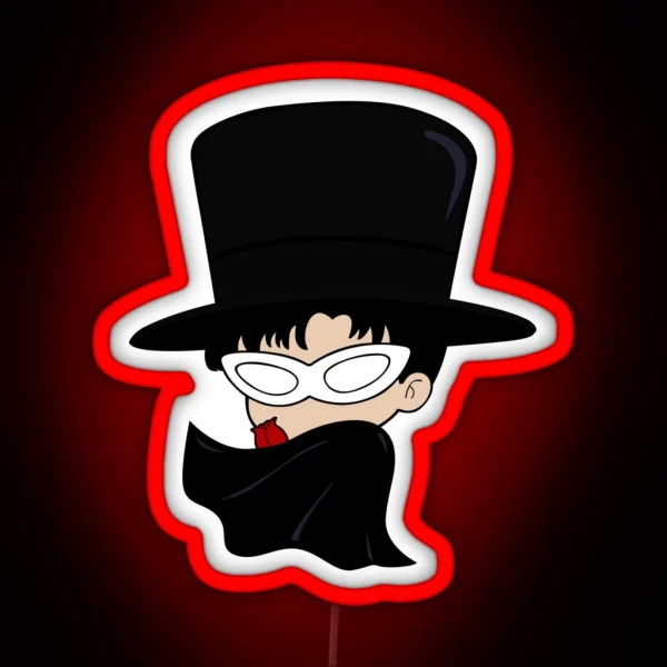 Chibi Tuxedo Mask Tuxedo Kamen RGB Neon Sign
