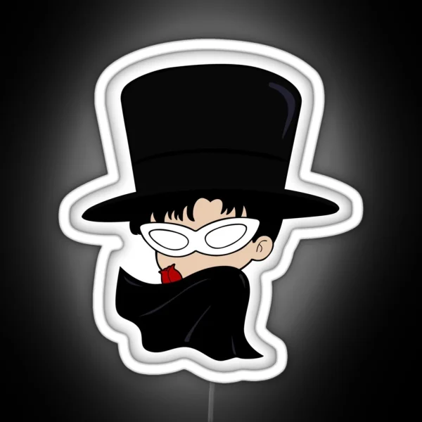 Chibi Tuxedo Mask Tuxedo Kamen RGB Neon Sign