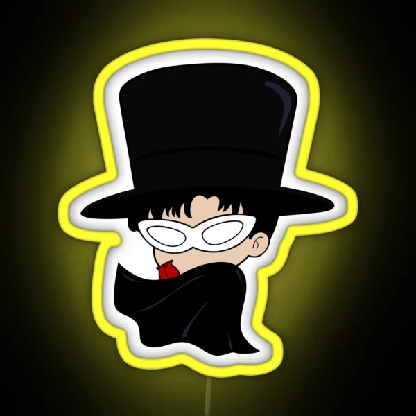 Chibi Tuxedo Mask Tuxedo Kamen RGB Neon Sign