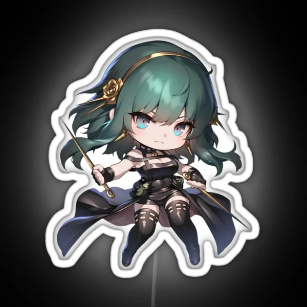 Chibi Yor Spy X Family RGB Neon Sign