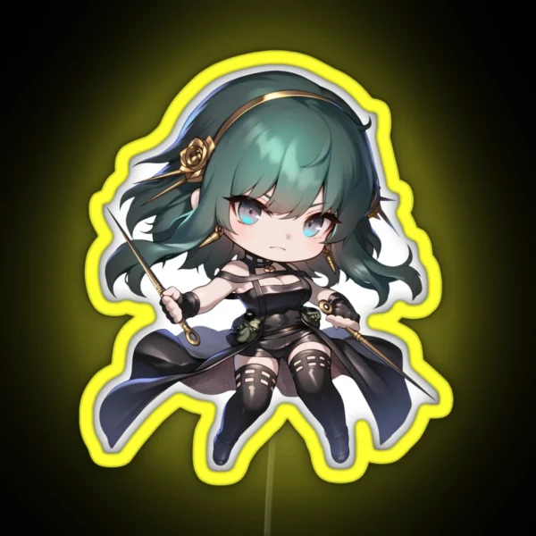Chibi Yor Spy X Family RGB Neon Sign