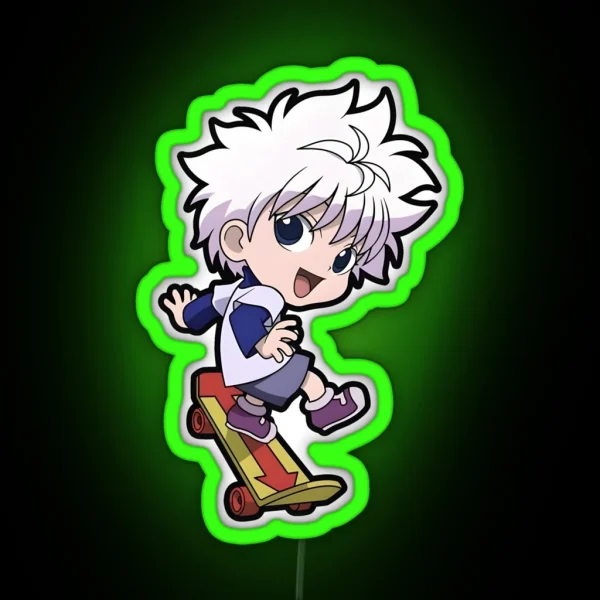 Chibi Young Hunter RGB Neon Sign