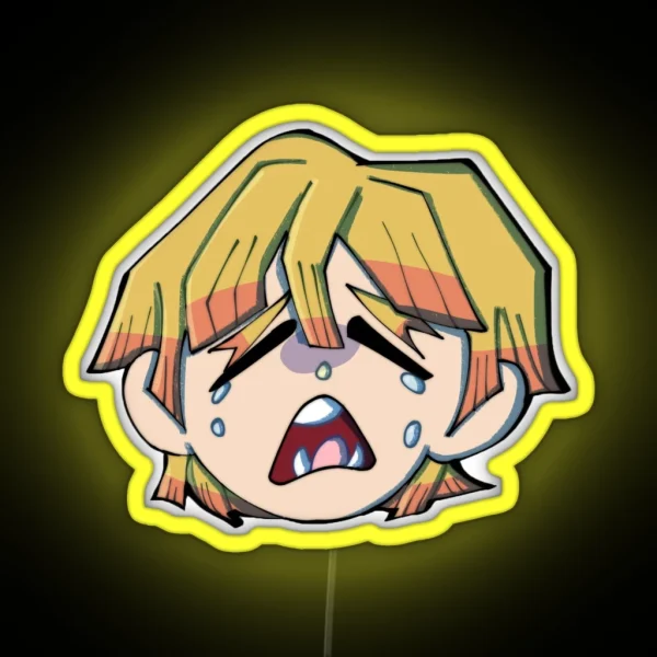 Chibi Zenitsu RGB Neon Sign
