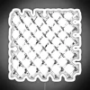 Chic Simplicity Monochromatic Netting Elegance RGB Neon Sign