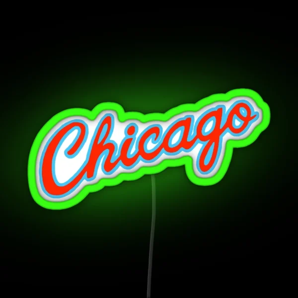 Chicago City Edition RGB Neon Sign