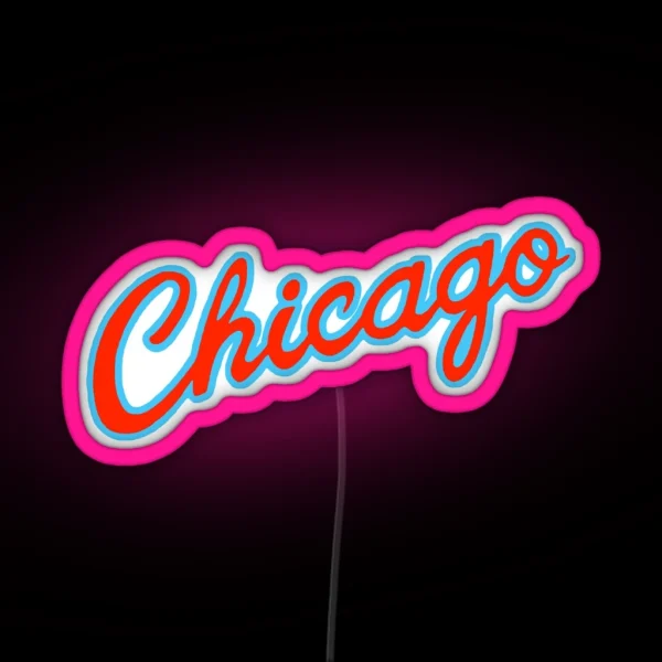 Chicago City Edition RGB Neon Sign