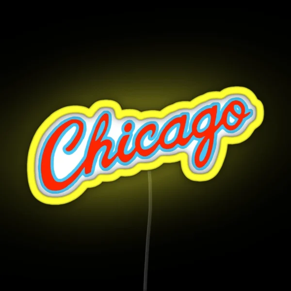 Chicago City Edition RGB Neon Sign