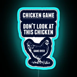 Chicken Game Led Funny Chicken Joke RGB Neon Sign