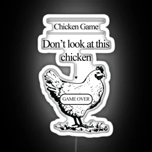 Chicken Game RGB Neon Sign