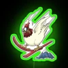 Chicken On Ski Flying Downhill RGB Neon Sign - Image 4