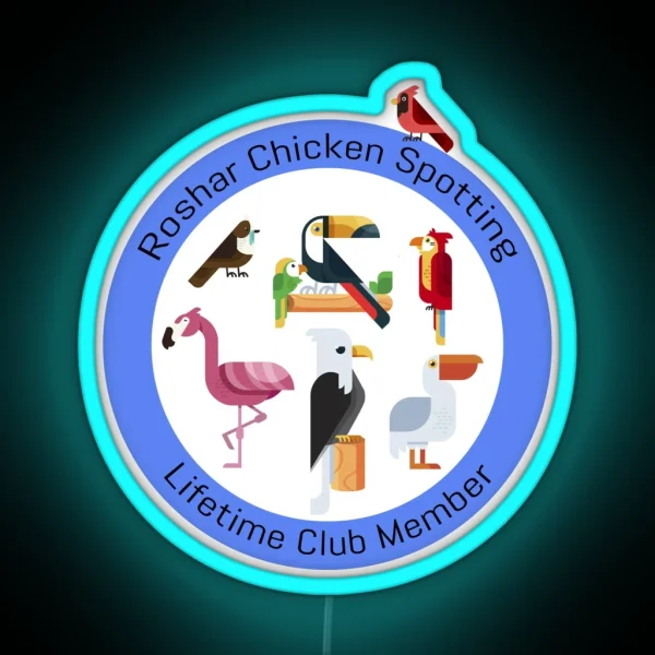 Chicken Spotting RGB Neon Sign