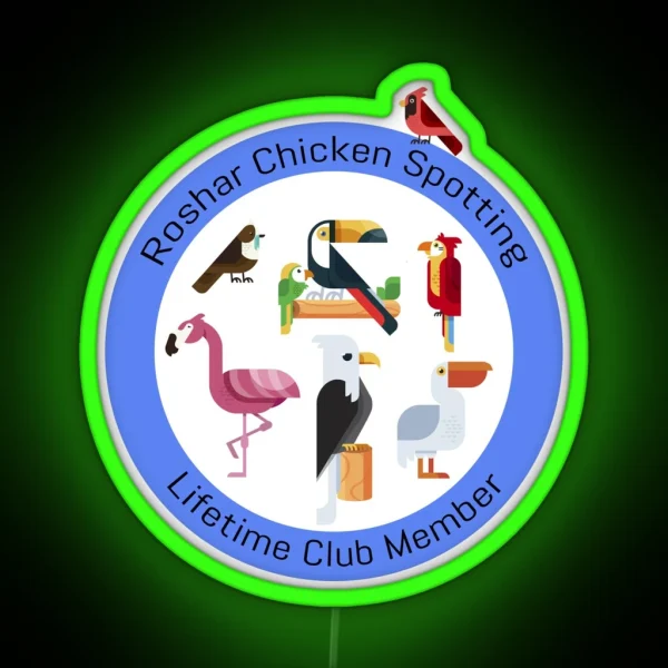 Chicken Spotting RGB Neon Sign
