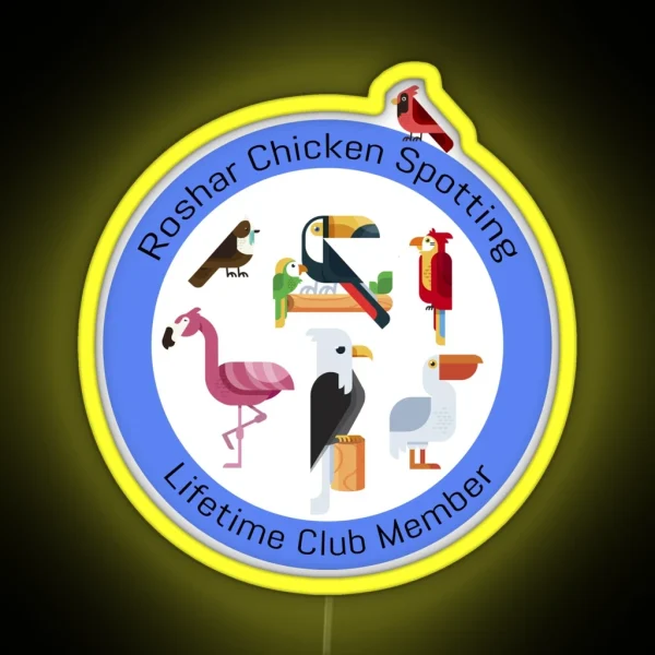 Chicken Spotting RGB Neon Sign