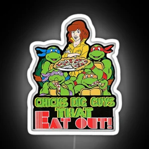 Chicks Dig Guys That Eat Out Led RGB Neon Sign