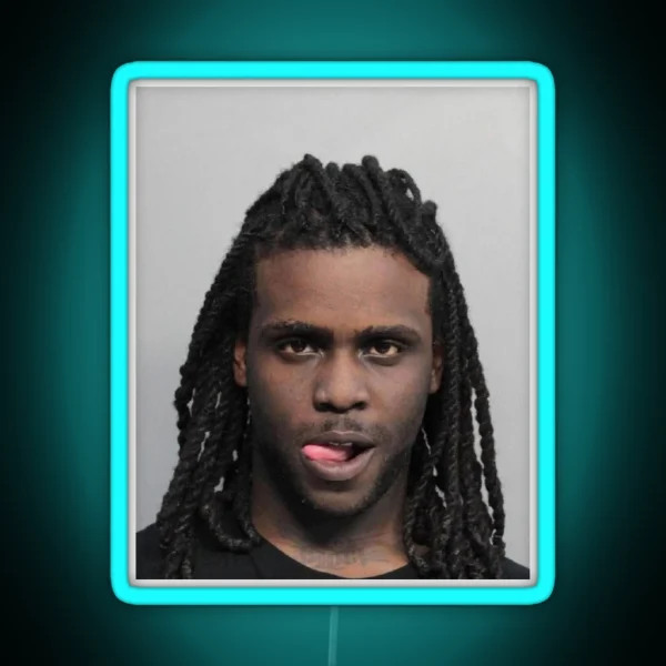 Chief Keef Mugshot RGB Neon Sign